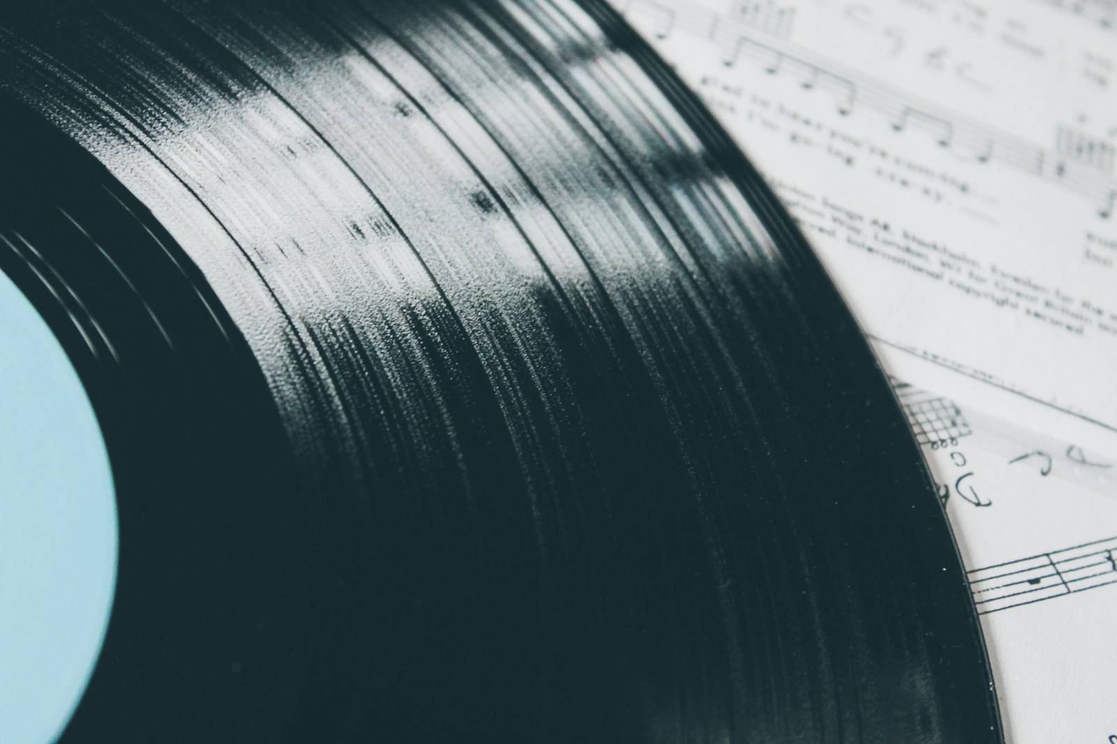 black vinyl record